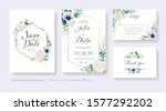wedding invitation  save the... | Shutterstock .eps vector #1577292202