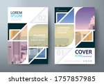 flyer design  leaflet cover... | Shutterstock .eps vector #1757857985