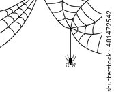 spider sign. image of black... | Shutterstock .eps vector #481472542