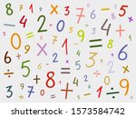 Background Of Numbers And Math...