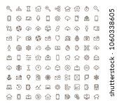 web icon set. collection of... | Shutterstock .eps vector #1060338605
