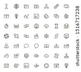 team structure line icon set.... | Shutterstock .eps vector #1516717238