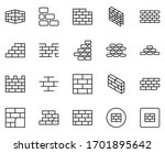 Wall Icon Set. Collection Of...