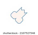 bone flat icon. thin line signs ... | Shutterstock .eps vector #2107527548