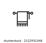 Towel Line Icon. Vector Symbol...