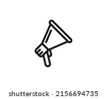 megaphone icon concept. modern... | Shutterstock .eps vector #2156694735
