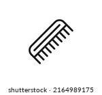 Hairbrush Line Icon. Vector...