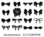 set of decorative bow for your... | Shutterstock .eps vector #1171289998