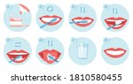 collection of clean teeths... | Shutterstock .eps vector #1810580455