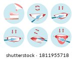 collection of clean teeths... | Shutterstock .eps vector #1811955718