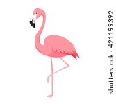 Pink Flamingo Vector...