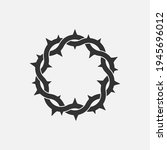 crown of thorns icon. god... | Shutterstock .eps vector #1945696012