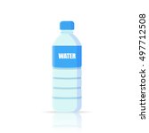 water bottle vector icon. | Shutterstock .eps vector #497712508