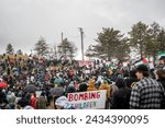 Small photo of Salt Lake City, Utah USA - March 2nd 2024: March to Millions March for Palestine "Shut it Down for Palestine" Crowd of People in Salt Lake City Before CEASE FIRE March