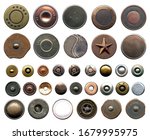 Set Of Different Metal Buttons...
