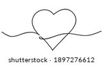heart. abstract love symbol.... | Shutterstock .eps vector #1897276612