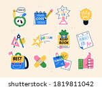 back to school collection of... | Shutterstock .eps vector #1819811042