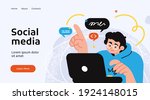 social media network and... | Shutterstock .eps vector #1924148015