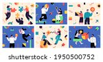 set of flat style business... | Shutterstock .eps vector #1950500752