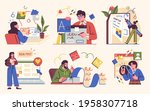 professional writer  bloggers ... | Shutterstock .eps vector #1958307718