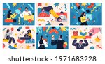 set of flat style business... | Shutterstock .eps vector #1971683228