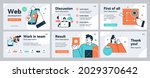 presentation and slide layout... | Shutterstock .eps vector #2029370642