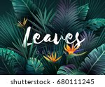 bright tropical background with ... | Shutterstock .eps vector #680111245