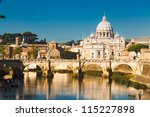 St Peters Basilica And River...