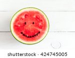 Watermelon With Smile Face....