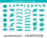 vintage ribbons banners... | Shutterstock .eps vector #1408594208