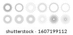 sunburst set. big collection... | Shutterstock .eps vector #1607199112