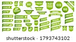 set of vegan  eco  bio  organic ... | Shutterstock .eps vector #1793743102