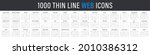 big set of 1000 thin line web... | Shutterstock .eps vector #2010386312