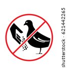 Do Not Feed Birds Vector Sign...