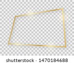 gold shiny rectangular frame... | Shutterstock . vector #1470184688