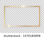 gold shiny 16x9 rectangular... | Shutterstock . vector #1470184898