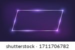 neon rectangular frame with... | Shutterstock .eps vector #1711706782