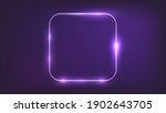 neon rounded square frame with... | Shutterstock .eps vector #1902643705