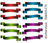 set of  colorful empty ribbons... | Shutterstock . vector #506031175