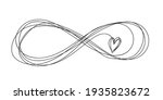 love and infinity. hand drawn... | Shutterstock .eps vector #1935823672
