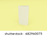 blank white two fold brochure... | Shutterstock . vector #682960075