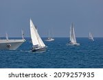 Small photo of Las Palmas de Gran Canaria, Spain, November 21th 2021: ARC regatta jibe.
