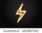 vector realistic isolated neon... | Shutterstock .eps vector #1023857332