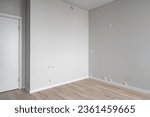 Empty room with wooden floor
