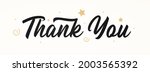 "thank you" hand drawn... | Shutterstock .eps vector #2003565392