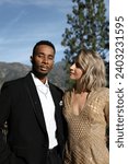 Small photo of Miranda Derrick and James Derrick seen at WEAR THE FUTURE Christmas Party in Los Angeles, CA, USA-14 DEC 2023