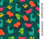 Cute Kids Dinosaurs Pattern For ...