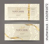 set of luxury gift vouchers... | Shutterstock .eps vector #1426581872