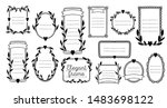 collection frame wedding design ... | Shutterstock .eps vector #1483698122