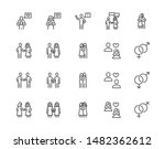 relationship flat line icons... | Shutterstock .eps vector #1482362612
